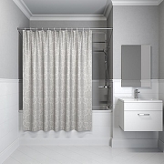 Шторка для ванны Iddis Decor D01P118i11 1800x1800 Серый