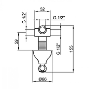 Переключатель потоков Webert Dorian AC0395015 Хром-1
