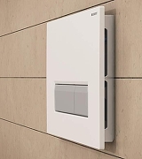 Кнопка смыва для инсталляции Geberit Sigma 40 115.600.KQ.1 Белая Алюминий-1