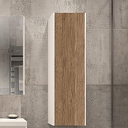 Шкаф пенал Velvex Klaufs 30 ppKLA.110-617.216 подвесной Белый+дерево