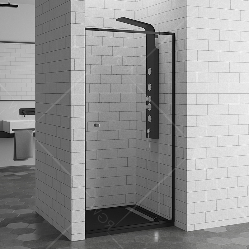 Dushevaya Dver V Nishu Rgw Passage Pa 02b 70 Profil Chernyj Steklo Prozrachnoe Kupit Za 19493 Rub V Moskve