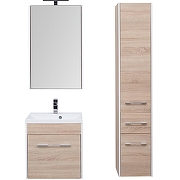 Зеркальный шкаф Aquanet Августа 58 210009 Дуб сонома-2