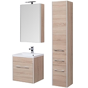 Зеркальный шкаф Aquanet Августа 58 210009 Дуб сонома-4