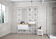 Керамогранит Cifre Adobe Monza Decor White Mate Многоцветный Матовый 20x20 см-4