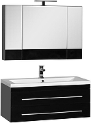 Зеркальный шкаф Aquanet Нота 100 168879 Черный-1
