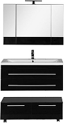 Зеркальный шкаф Aquanet Нота 100 168879 Черный-3