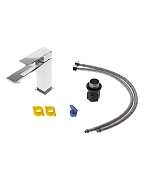 Смеситель для раковины Orange Lutz M04-021cr Хром-9