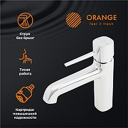 Смеситель для раковины Orange Karl M05-021cr Хром-1