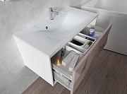 Тумба под раковину Marka One Romb 90П У67847 подвесная White-1