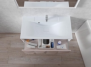 Тумба под раковину Marka One Romb 90П У67847 подвесная White-2