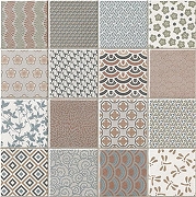 Керамическая плитка Realonda Kimono Многоцветная Сатинированная 44,2x44,2 см