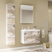 Тумба под раковину Marka One Mix 60П Push Бетон-1