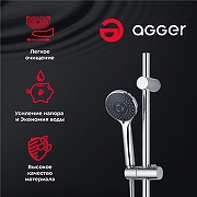 Ручной душ Agger Wave A03 Хром-1
