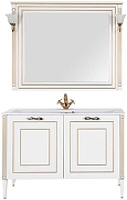 Тумба под раковину Aquanet Паола 120 186114 Белая Золото-1