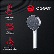 Душевой гарнитур Agger Splash A022 Хром-2