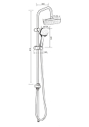 Душевая система Orange O-Shower OW04 Хром-10