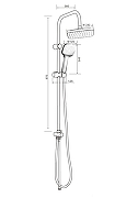 Душевая система Orange O-Shower OW04 Хром-13