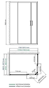 Душевой уголок WasserKRAFT Lippe 120x90 45S07 профиль Хром стекло прозрачное-11