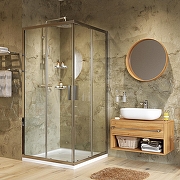 Душевой уголок WasserKRAFT Lippe 90x90 45S03 профиль Хром стекло прозрачное-6