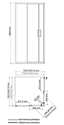 Душевой уголок WasserKRAFT Lippe 80x80 45S02 профиль Хром стекло прозрачное-13