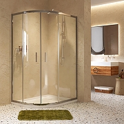 Душевой уголок WasserKRAFT Lippe 120x90 45S24 профиль Хром стекло прозрачное-2