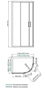 Душевой уголок WasserKRAFT Lippe 120x90 45S24 профиль Хром стекло прозрачное-9