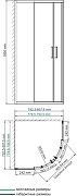 Душевой уголок WasserKRAFT Lippe 80x80 45S00 профиль Хром стекло прозрачное-12