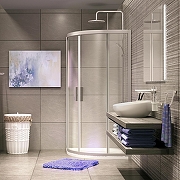 Душевой уголок WasserKRAFT Lippe 90x90 45S01 профиль Хром стекло прозрачное-6