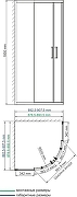 Душевой уголок WasserKRAFT Lippe 90x90 45S01 профиль Хром стекло прозрачное-13
