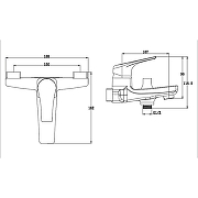 Смеситель для ванны Kaiser Clever 76022 Хром-1