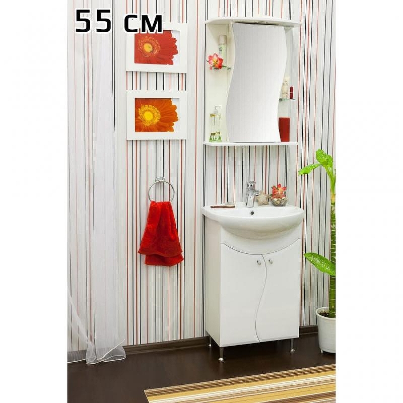 Зеркальный шкаф Sanflor Лина 55 R Н0000000141 