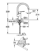 Смеситель для кухни Grohe Eurostyle Cosmopolitan 30221002 Хром-6