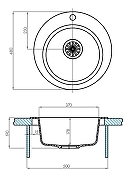 Кухонная мойка Aquaton Иверия 48 1A711032IV290 Шампань-2