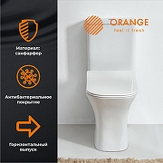 Унитаз компакт Orange C02-000W с бачком и сиденьем Микролифт-6