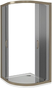 Душевой уголок Good Door Jazze R-80-B-BR 80x80 профиль Бронза стекло тонированное-1