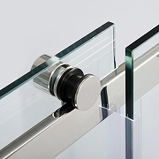 Душевая дверь WasserKRAFT Dinkel 140 58R31 профиль Хром стекло прозрачное-6