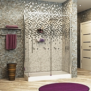 Душевой уголок WasserKRAFT Dinkel 130x100 58R34 профиль Хром стекло прозрачное-4