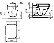 Унитаз подвесной Ideal Standard Tonic II K316501 с сиденьем Микролифт-12
