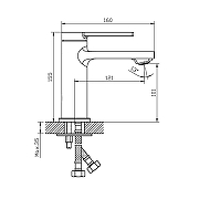 Смеситель для раковины Orange Splito M36-021cr Хром-10