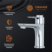 Смеситель для раковины Orange Aristo T19-021cr с термостатом Хром-2