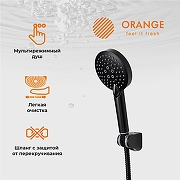 Смеситель для ванны Orange Aristo M19-300B Черный-2