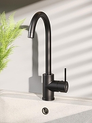 Смеситель для кухни Orange OneLife P04-001B Черный-4