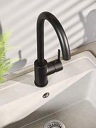 Смеситель для кухни Orange OneLife P04-001B Черный-5