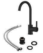 Смеситель для кухни Orange OneLife P04-001B Черный-7