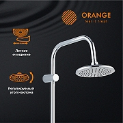 Душевая система Orange Alfi M18-933cr Хром-12
