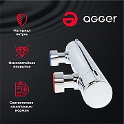 Смеситель для душа Agger Thermo A2450000 Хром глянцевый-2