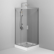 Душевой уголок AM.PM Gem 90х90 W90G-403-090MT профиль Хром матовый стекло прозрачное-4
