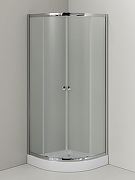 Душевой уголок Agger A01-080MCR 80x80 профиль Хром стекло матовое-3