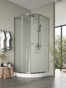 Душевой уголок Agger A01-090TCR 90x90 профиль Хром стекло прозрачное