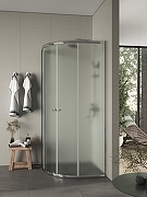 Душевой уголок Agger A01-090MCR/G 90x90 профиль Хром стекло матовое-1